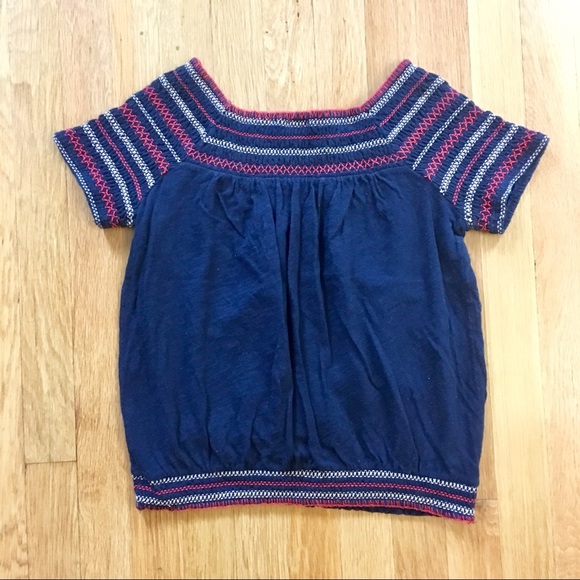 Anthropologie Navy Deletta Top - Picture 3 of 7